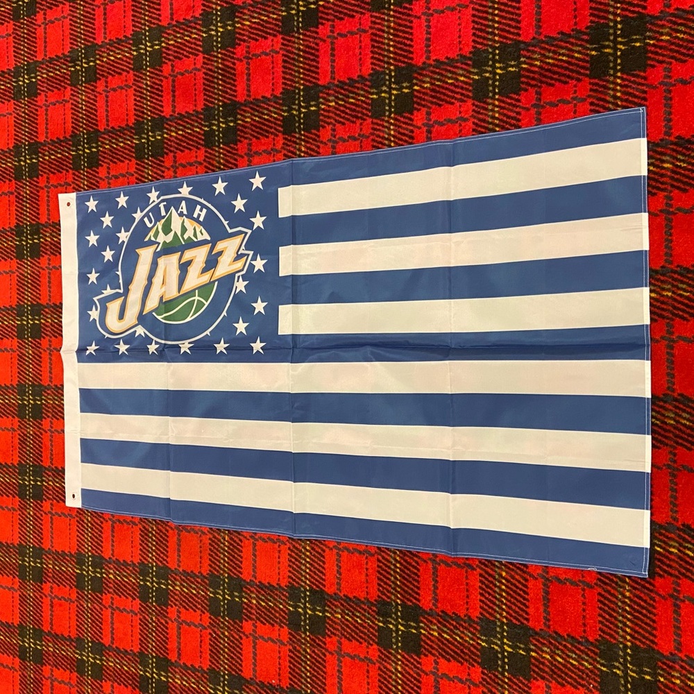 Brand new Utah Jazz banner flag